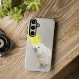 Feathered Guardian: Tough Yellow Crested Cockatoo Phone Case