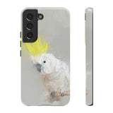 Feathered Guardian: Tough Yellow Crested Cockatoo Phone Case