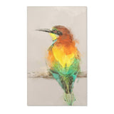 Vibrant Hunter: European Bee-Eater Portrait Rug