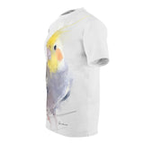 Whimsical Cockatiel Art Tee