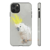 Feathered Guardian: Tough Yellow Crested Cockatoo Phone Case