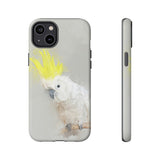 Feathered Guardian: Tough Yellow Crested Cockatoo Phone Case