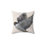 Soaring Peregrine Falcon Pillow