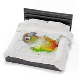 Pineapple Conure Velveteen Plush Blanket III