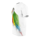 Colorful Green Cheeked Conure Bird Art Tee