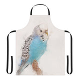 Feathered Elegance: A Budgie Portrait Apron III