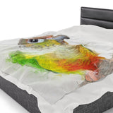 Pineapple Conure Velveteen Plush Blanket III