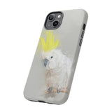 Feathered Guardian: Tough Yellow Crested Cockatoo Phone Case