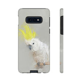 Feathered Guardian: Tough Yellow Crested Cockatoo Phone Case