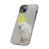 Feathered Guardian: Tough Yellow Crested Cockatoo Phone Case