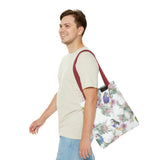 Floral Elegance Budgie Tote Bag