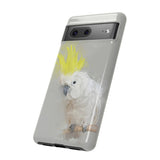 Feathered Guardian: Tough Yellow Crested Cockatoo Phone Case