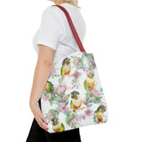 Floral Elegance Conure Tote Bag