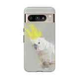 Feathered Guardian: Tough Yellow Crested Cockatoo Phone Case