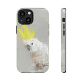 Feathered Guardian: Tough Yellow Crested Cockatoo Phone Case