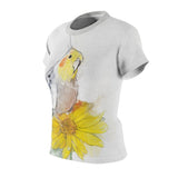 Cockatiel Sunflower Portrait Womens Tee I