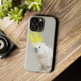 Feathered Guardian: Tough Yellow Crested Cockatoo Phone Case