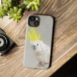 Feathered Guardian: Tough Yellow Crested Cockatoo Phone Case