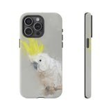 Feathered Guardian: Tough Yellow Crested Cockatoo Phone Case