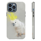 Feathered Guardian: Tough Yellow Crested Cockatoo Phone Case