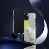 Feathered Guardian: Tough Yellow Crested Cockatoo Phone Case