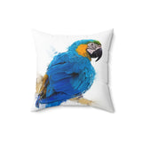 Blue and Yellow Macaw Elegance Pillow III