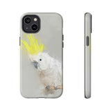 Feathered Guardian: Tough Yellow Crested Cockatoo Phone Case