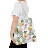 Floral Elegance Conure Tote Bag