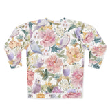 Budgie Floral Elegance Unisex Sweatshirt I
