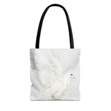 Peaceful Elegance: White Dove Tote Bag