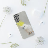 Feathered Guardian: Tough Yellow Crested Cockatoo Phone Case