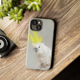 Feathered Guardian: Tough Yellow Crested Cockatoo Phone Case