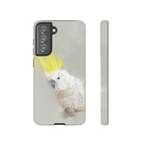 Feathered Guardian: Tough Yellow Crested Cockatoo Phone Case