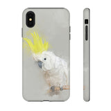 Feathered Guardian: Tough Yellow Crested Cockatoo Phone Case