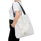 Peaceful Elegance: White Dove Tote Bag