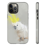 Feathered Guardian: Tough Yellow Crested Cockatoo Phone Case