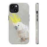 Feathered Guardian: Tough Yellow Crested Cockatoo Phone Case