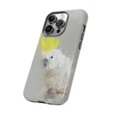 Feathered Guardian: Tough Yellow Crested Cockatoo Phone Case