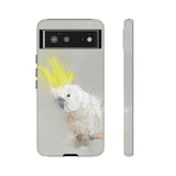 Feathered Guardian: Tough Yellow Crested Cockatoo Phone Case