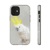 Feathered Guardian: Tough Yellow Crested Cockatoo Phone Case