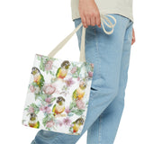 Floral Elegance Conure Tote Bag