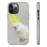 Feathered Guardian: Tough Yellow Crested Cockatoo Phone Case