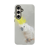 Feathered Guardian: Tough Yellow Crested Cockatoo Phone Case