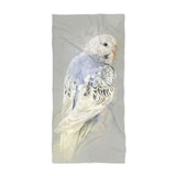 Budgie Portrait Beach Towel