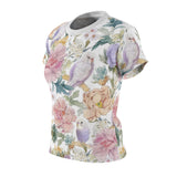 Budgie Floral Elegance Womens Tee