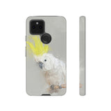 Feathered Guardian: Tough Yellow Crested Cockatoo Phone Case