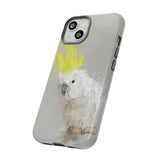 Feathered Guardian: Tough Yellow Crested Cockatoo Phone Case