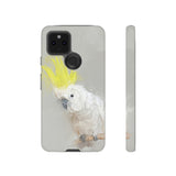 Feathered Guardian: Tough Yellow Crested Cockatoo Phone Case