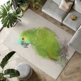 Chirpy Charm: Amazon Portrait Area Rug