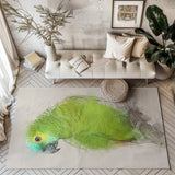 Chirpy Charm: Amazon Portrait Area Rug